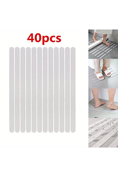 Choice 40pcs 6/12/24/40 Pcs Anti Slip Strips Shower Stickers Colored Non Slip Bath Safety Strips for Bathtu