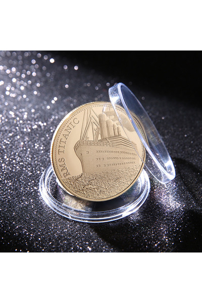 Choice مجموعة عملات تيتانيك الذهبية من RMS، ميدالية تذكارية، عملة غير نقدية