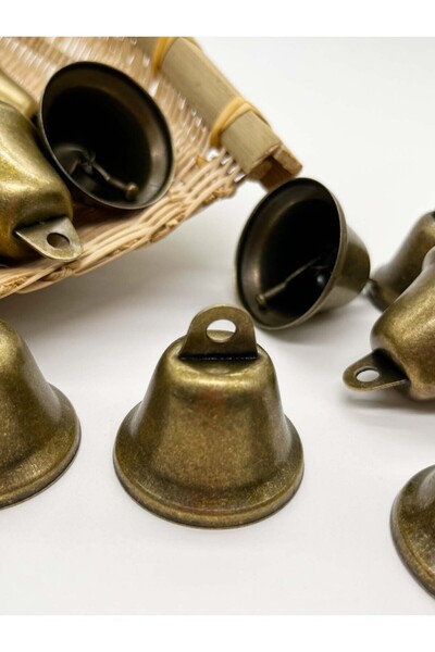 Choice 10PCS 5pcs/10pcs 38mm Brass Christmas Decoration Jingle Bells Pet Pendants Hanging for Festival Part