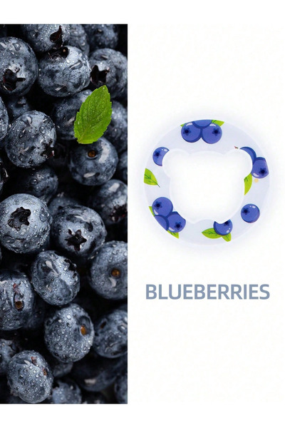 Choice حلقات نكهة فواكه متعددة النكهات من التوت الأزرق، قطعة واحدة، لأكواب ال...