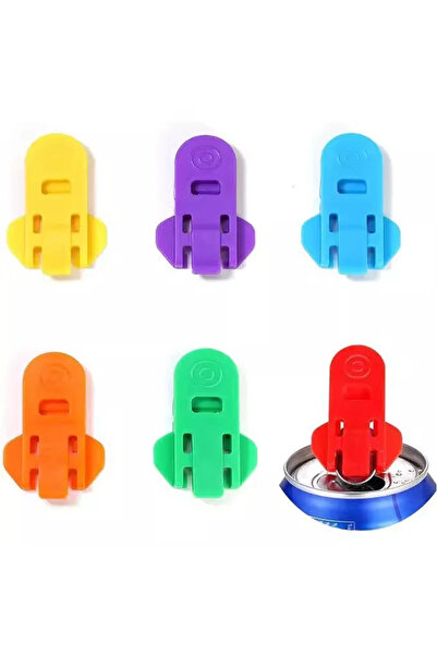 DUTRIEUX 6 قطع من فتاحة العلب اليدوية البلاستيكية الصغيرة لإغلاق علب المشروبا...