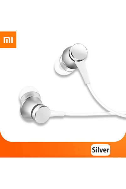 Xiaomi سماعة أذن رياضية سلكية 3.5 مم من Silver Original Piston 3 مزودة بميكروفون