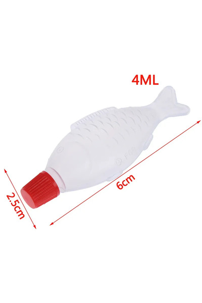 Choice 10pcs 4ml 10Pcs 4ml / 8.5ml Fish Shaped Soy Sauce Bottle Disposable Rice Ball Sashimi Sushi Vinegar