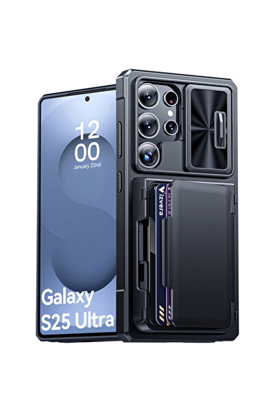 Choice4 محفظة، وحامل بطاقات (4 بطاقات)، وغطاء للكاميرا، وغطاء للجزء الخلفي.