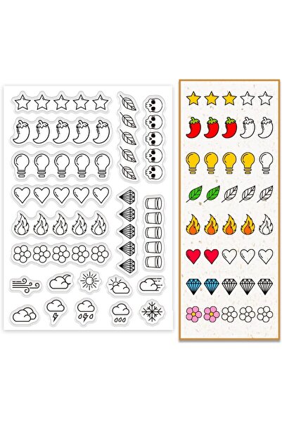 Choice AECH06-15183 11 نمطًا من الطوابع الشفافة لصنع البطاقات، جمجمة من خمس ن...