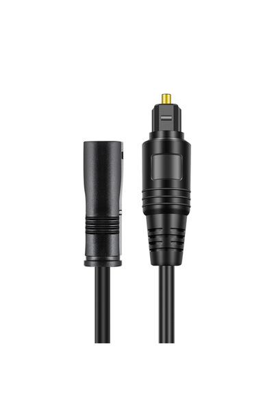Choice 1m Black Byscoon Fiber Digital Toslink Extender Cable, Male to Female Optical Audio Extension Cable