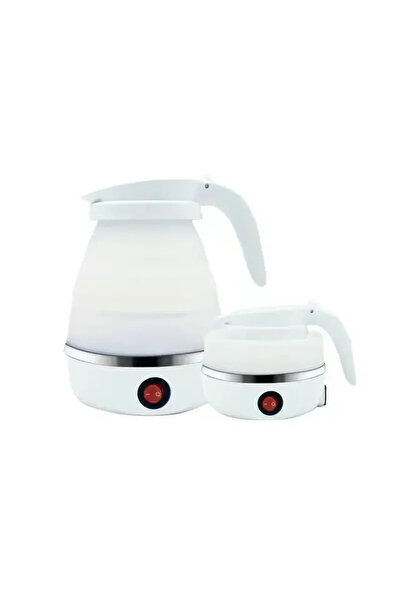 Choice EU White Electric Kettle Mini Foldable Water Heater 600ml Home Hot Water Kettle Portable Kitchen Ket