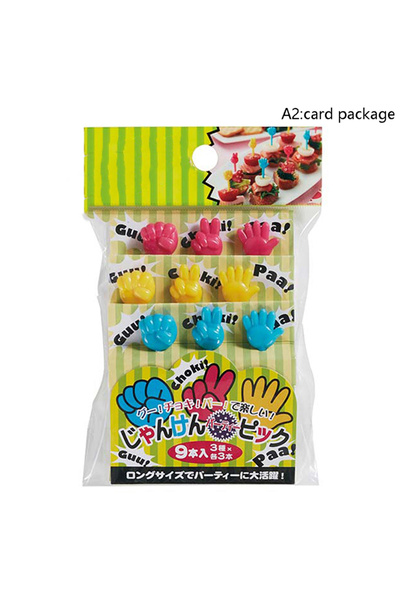 Choice A2 12pcs Fruit Fork Mini Cartoon Kids Cake Food Grade Plastic Fruit Toothpick Bento Lunch Bento Acce