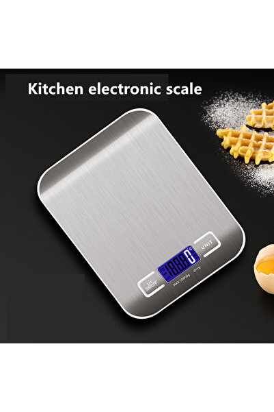 Choice 10Kg silvery Digital Kitchen Scale LED Display 10kg/1g Stainless Steel Panel Electronic Scales Home