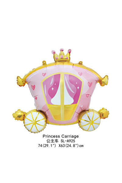 Choice خلفية أخرى لحفلات الأطفال: عربة أميرة على شكل قلعة (قطعة واحدة) مصنوعة...