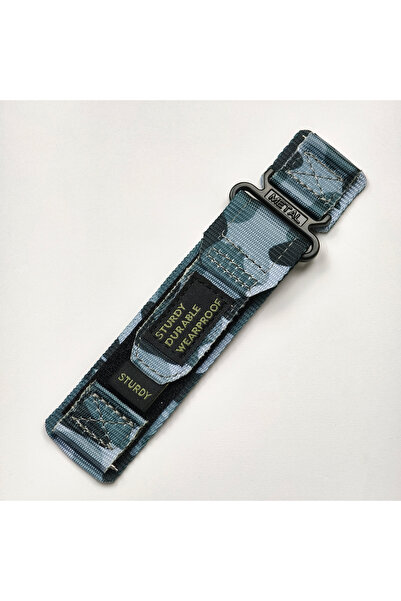 Choice سوار نايلون مموه مقاس 22 مم و20 مم لساعات مقاس 7 و6 و5 و4 و40/44 مم و4...