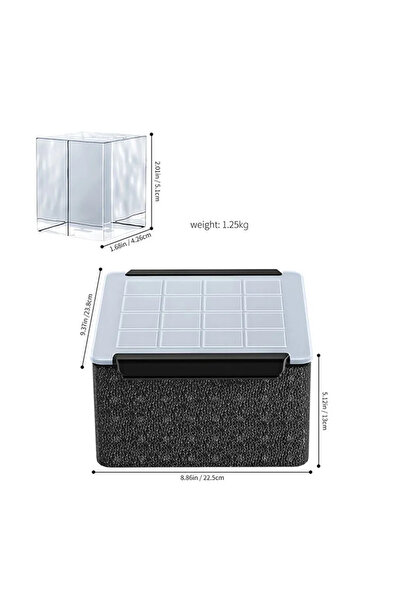 Choice قالب سيليكون أسود عالي الشفافية مكون من 16 قطعة، قالب ثلج بدون فقاعات،...