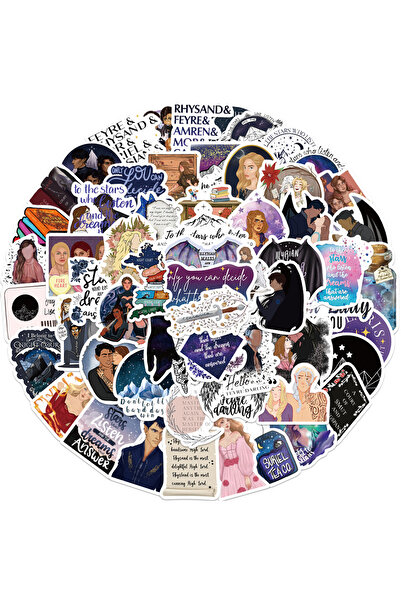 Choice 60 قطعة من ملصقات Acotar الكرتونية البسيطة لملصقات جرافيتي الكرتونية ل...