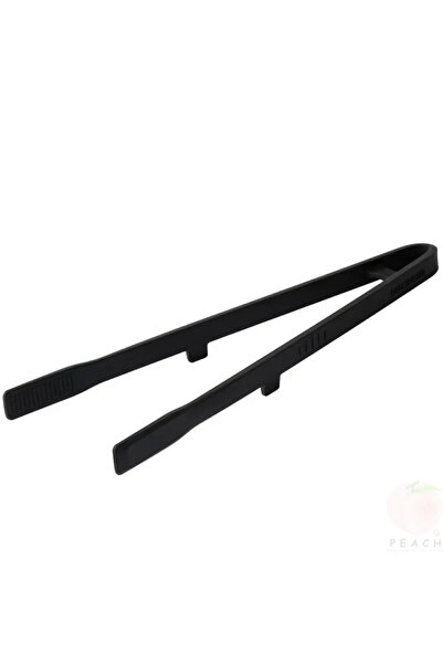 Choice 1Pcs Black Silicone Grill Tongs Non-Stick Food Bread Clip Heat Resistant BBQ Salad Cooking Serving C