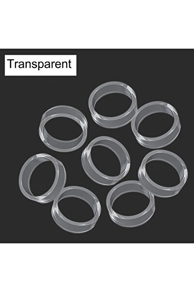 Choice 8pcs transparent 8pcs Elastic Protective Joystick Rubber Ring for PS5/ PS4/ Steam Deck Rocker Silico