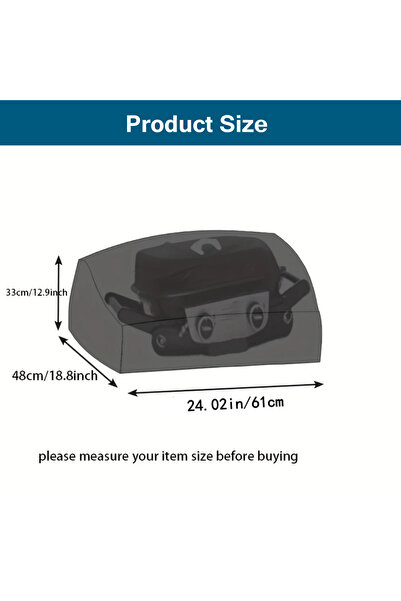 Choice غطاء شواية أسود 61x48x33 سم لشواية ومدخنة نينجا وود فاير الخارجية، ملحقات شواية الشواء، وات