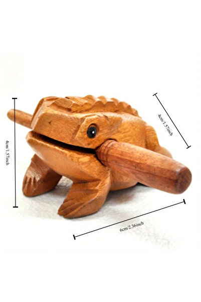 Choice 1 قطعة من زينة نحت الخشب على شكل ضفدع تايلاندي منحوت يدويًا ألعاب صوتي...