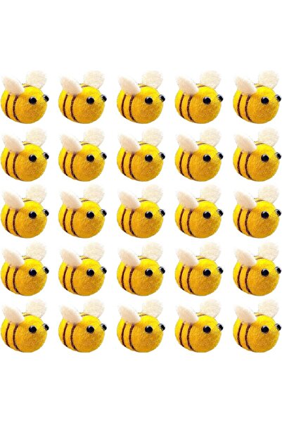 Choice 12 قطعة من زينة النحلة الصفراء المصنوعة من اللباد لتزيين الحرف اليدوية...