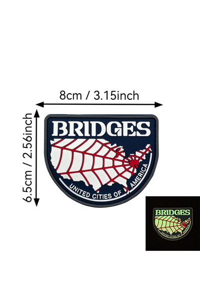 Choice شارات محيطية من لعبة Ac-1 Death Stranding، رقعة PVC ناعمة تتوهج في الظ...