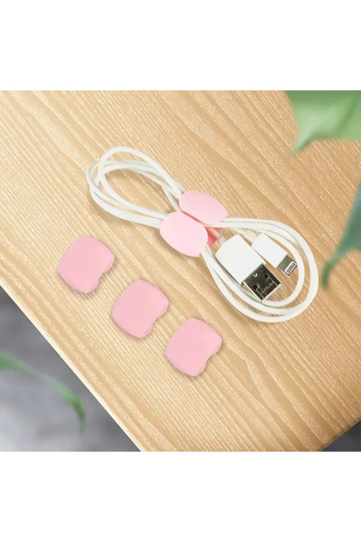 Choice 5 قطع وردية اللون 5/10/15/20 قطعة مشابك إدارة الكابلات حاملات أسلاك ال...