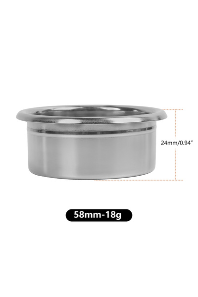 choice2 سلة فلتر قهوة عالية الاستخلاص من إيكابي، فضية اللون، 58 مم (18 غرام)،...