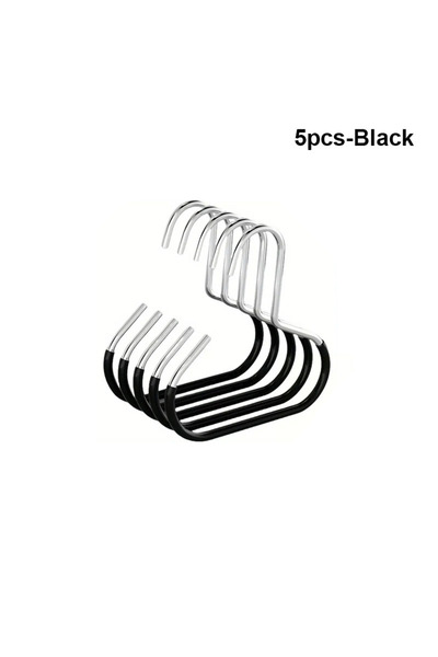 Choice أسود - 5 قطع من حلقات تعليق القبعات الدائرية المتينة متعددة الاستخداما...