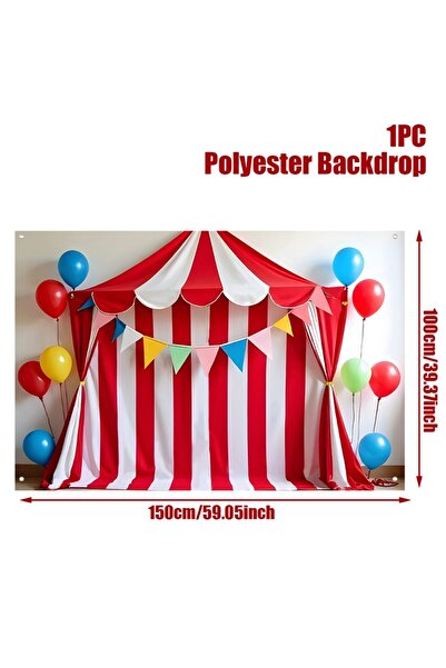 Choice style 1 Carnival Circus Backdrop Banner Kid Birthday Party Decoration ...