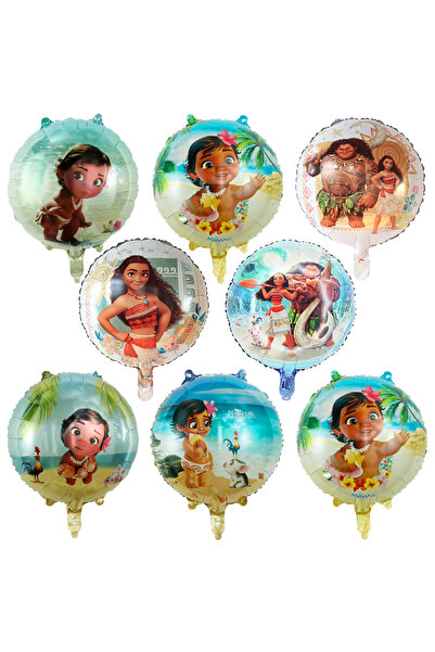 Disney 18inch as the picture 10Pcs 18inch Cartoon Princess Moana Foil Helium Balloons Supplies Moana Theme