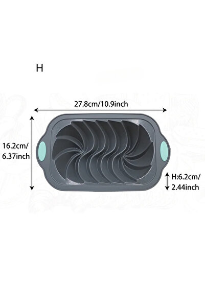 Choice مجموعة قوالب خبز سيليكون H، قوالب كيك متعددة الاستخدامات، قوالب خبز غي...
