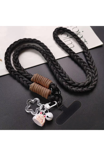 Choice3 حبل طويل من البوليستر/النايلون TG-1232 لربط الهاتف المحمول مع حامل بط...