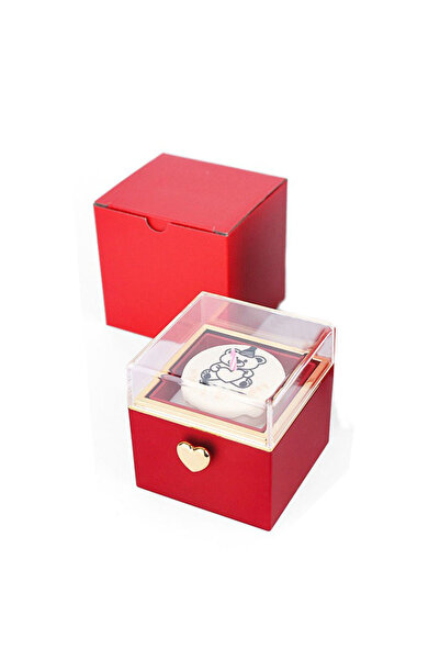 Choice Red Luxury Acrylic Keepsake Box - Flips from Birthday Cake Decor to Jewelry Storage - Includes Real