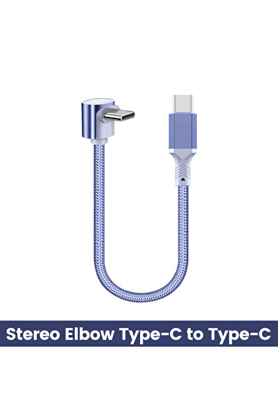 Choice كابل USB C مضفر 60 وات للشحن السريع وبيانات لأجهزة iPhone بطول 0.1 متر...