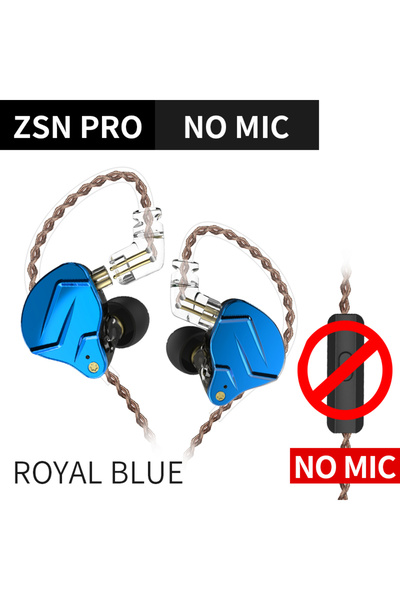 Choice سماعات أذن رياضية KZ ZSN PRO 1BA+1DD بتقنية هجينة عالية الدقة معدنية ب...