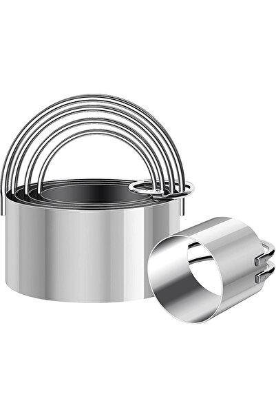 Choice مجموعة قواطع البسكويت الدائرية من LMETJMA مكونة من 5 قطع من الفولاذ ال...