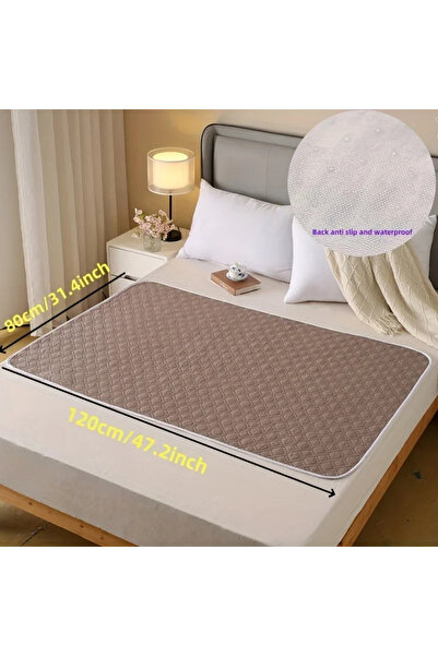 Choice brown-80x120cm Washable Incontinence Pads for Elderly & Pets - Leak-Proof Bed Care Mats, Ideal for M