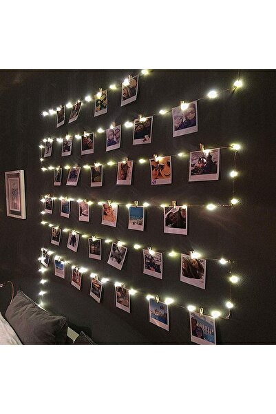 Choice سلسلة أضواء LED بيضاء دافئة بمشبك USB بطول 5 أمتار و30 مشبكًا، مزودة ب...