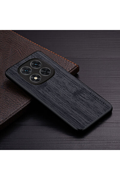 Choice جراب أسود لهاتف Redmi Note 14 Pro Plus، بنمط خشب البامبو، مصنوع من الج...