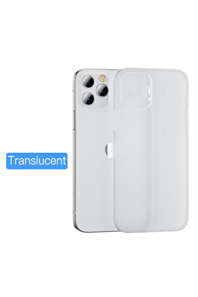 Choice جراب أبيض غير لامع فائق النحافة من البولي كربونات لهاتف iPhone 15 Pro،...