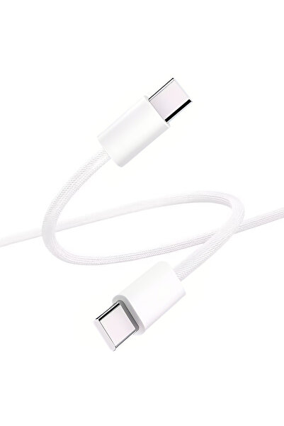 Choice كابل USB C إلى USB C أبيض بطول 2 متر، سلك شاحن سريع الشحن 240 وات، كاب...