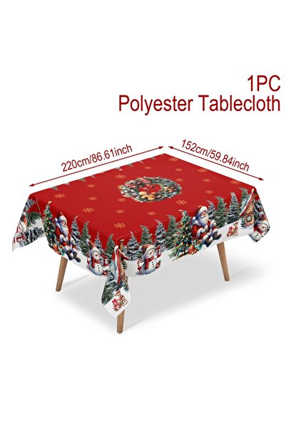 Choice كما هو موضح في النمط 4 مفرش طاولة عيد الميلاد سانتا ثلج غطاء طاولة زينة طاولة حفلة عيد الميلاد