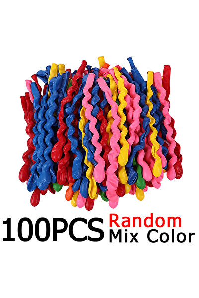 Choice بالونات حلزونية أخرى، 100 بالون حلزوني، بالونات لاتكس ملتوية بألوان مت...