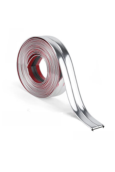 Choice شريط تزيين ذاتي اللصق فضي اللون، قطعة واحدة، 2 سم × 3 م، شريط حائط من ...