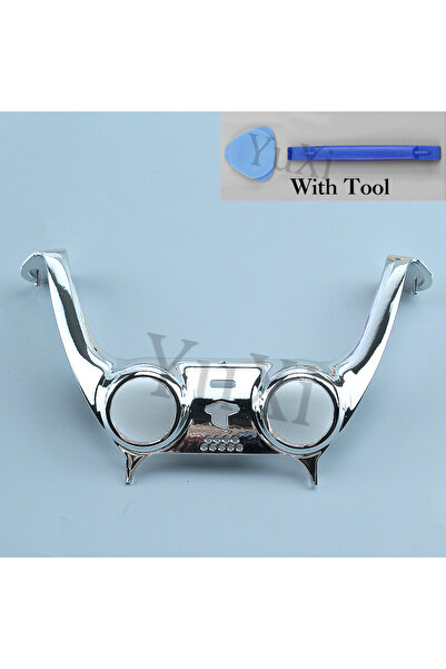 Choice شريط زخرفي لمقبض عصا التحكم PS5 باللون الفضي اللامع، قطعة واحدة، لذراع تحكم بلاي ستيشن 5