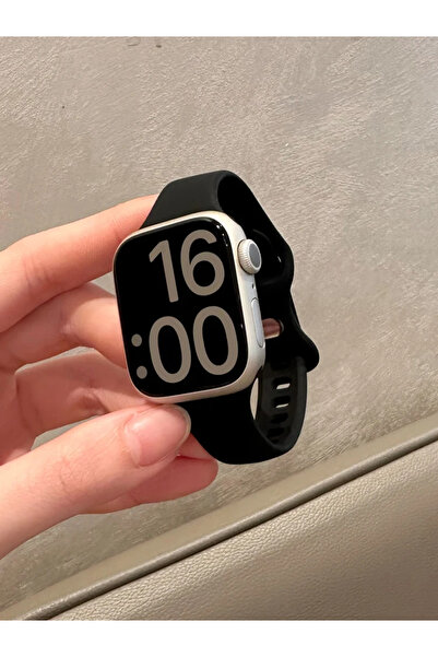 Choice سوار سيليكون أسود رفيع للساعات، متوفر بأحجام 38، 40، 41 مم (S10-42 مم)...