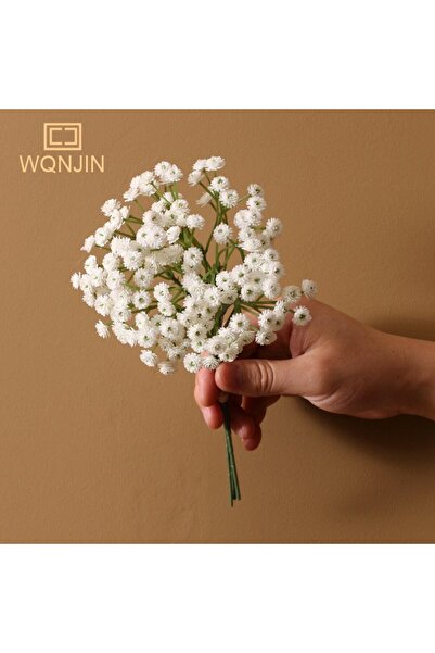 Choice زهور جيبسوفيلا صناعية بيضاء، 3 قطع/مجموعة، زهور صغيرة طازجة لحفلات الز...