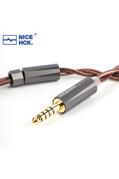 Choice كابل ترقية سماعة الأذن BerryJam IEM من NICEHCK مقاس 4.4 مم مع QDC، سلك 7N عالي النقاء، ثنائي السنون/QDC لسماعة NX8 DUSK