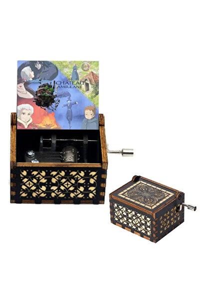 Disney 03 Howl Castle Music Box Anime Theme Music Merry Go Round of Life Wooden Hand Cranked Musical Box Ne