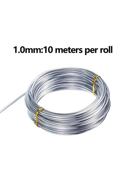 Choice 1mm 20m 10/20M Silver Aluminum Craft Wire Versatile Bendable Metal Cra...