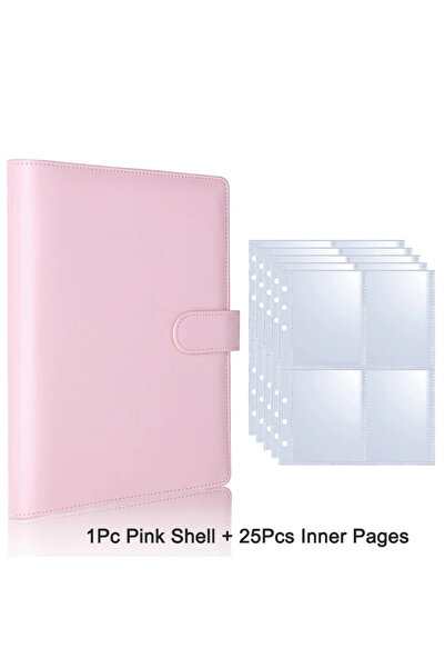 Choice وردي - 25 صفحة، 25 صفحة (4 شبكات)، بطاقة صور A5، ألبومات صور Kpop، بطا...