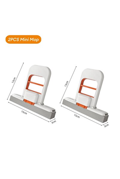 choice2 2PCs Mini mop New Mini Foldable Desktop Mop Portable Cleaning Sponge ...